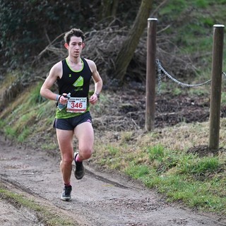 Davide Moglia al Winter Brich Trail di Valdengo