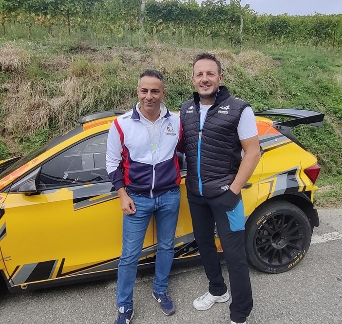 L'equipaggio Caffoni-Natoli in gara al Rally di Alba