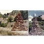 A sinsitra falò d'inizio Anni Duemila, a destra uno degli Anni Sessanta