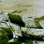 Il Fiat G91 collocato all'aviosuperficie di Masera anni fa