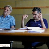 Il sindaco Elio Fovanna e l'assessore alle finanze Massimo Macchi