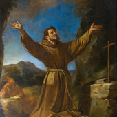 San Francesco riceve le stimmate, opera del Guercino, Cesena San Francesco riceve le stimmate, opera del Guercino, Cesena