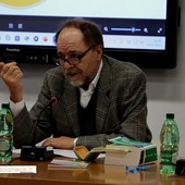 Il presidente del Tribunale, Gianni Macchioni ieri sera a Villadossola