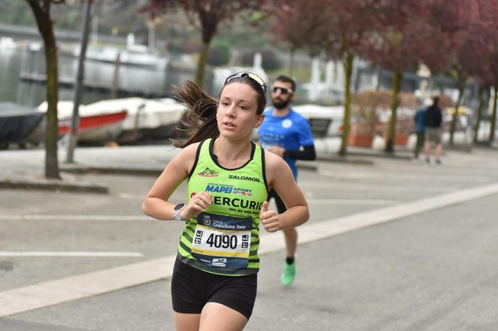 Gaia Cittadino impegnata nella Mezza Maratona