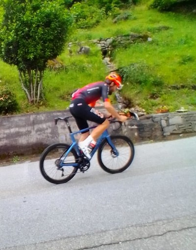 Ganna si prepara al Tour sulla salita di Montescheno