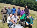 Il gruppo di volontari che ha pulito l'alpe San Giacomo