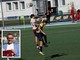 Una fase di Juventus Domo-Caversama e nel riquadro il ds Daniele Massoni