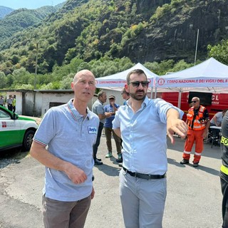 L'assessore Marnati ( nella foto a destra) con Secondo Barbero