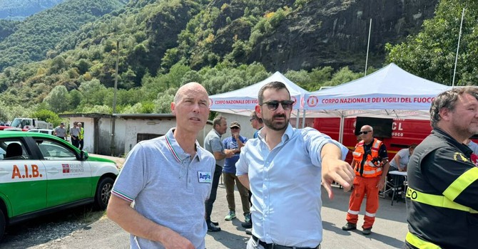 L'assessore Marnati ( nella foto a destra) con Secondo Barbero