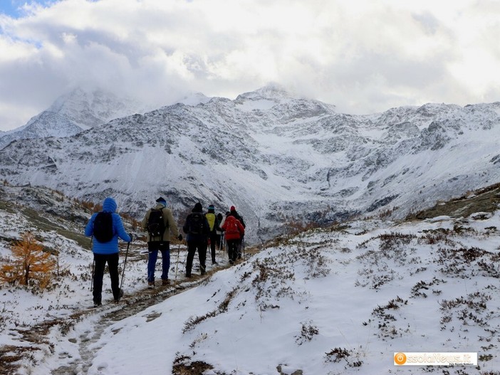 Uno scorcio delle montagne svizzera al passo del Sempione