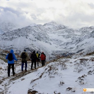 Uno scorcio delle montagne svizzera al passo del Sempione