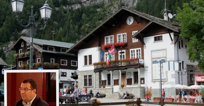 Macugnaga, nel riquadro Stefano Candiani Macugnaga, nel riquadro Stefano Candiani