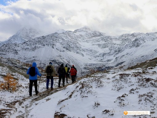 Uno scorcio delle montagne svizzera al passo del Sempione