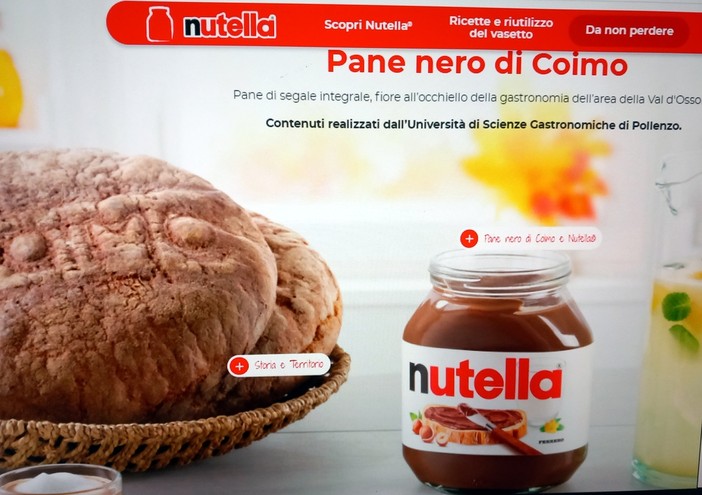 La Nutella 'sponsorizza' il pane nero di Coimo La Nutella 'sponsorizza' il pane nero di Coimo