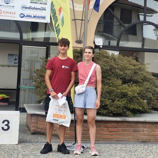 Nikolas Pioletti con la campionessa Elisa Longo Borghini