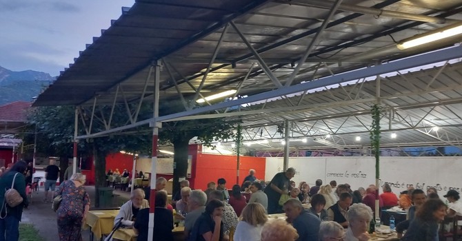 Un momento della serata del luglio 2025  alla Lucciola