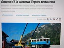 Finisce in Trentino una storica carrozza della Vigezzina