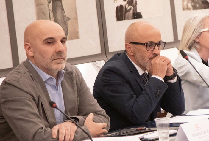 Nella foto da sinistra i consiglieri Simone Racco e Marco Bossi Nella foto da sinistra i consiglieri Simone Racco e Marco Bossi