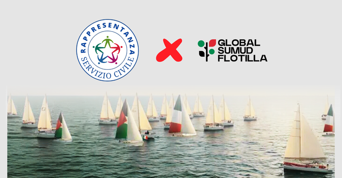 La Rappresentanza degli operatori volontari del Servizio Civile universale sostiene la Global Sumud Flotilla