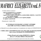 Mafrici Elisabetta ved. Foti di anni 91 Mafrici Elisabetta ved. Foti di anni 91