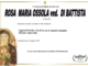 Rosa Maria Ossola ved. Di Battista di anni 86