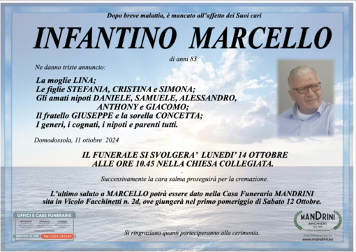 Infantino Marcello di anni 83