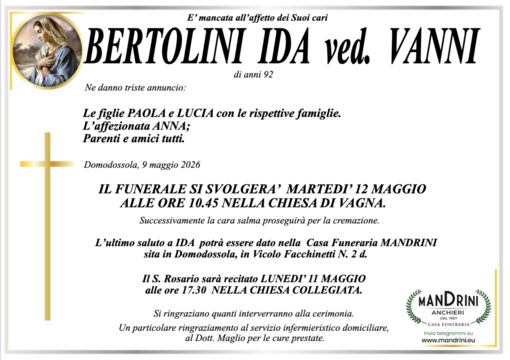 Bertolini Ida ved. Ianni