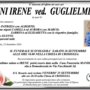 Prini Irene ved. Guglielmetti di anni 95