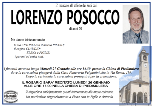 Posocco Lorenzo di anni 70