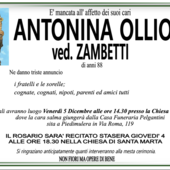 Antonina Ollio ved. Zambetti di anni 88