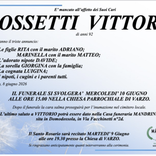 Rossetti Vittorio di anni 92