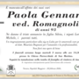 Paola Gennari ved. Romagnoli di anni 93 Paola Gennari ved. Romagnoli di anni 93