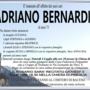 Adriano Bernardi di anni 73