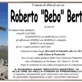 Roberto 'Bebo' Bertani di anni 63 Roberto 'Bebo' Bertani di anni 63