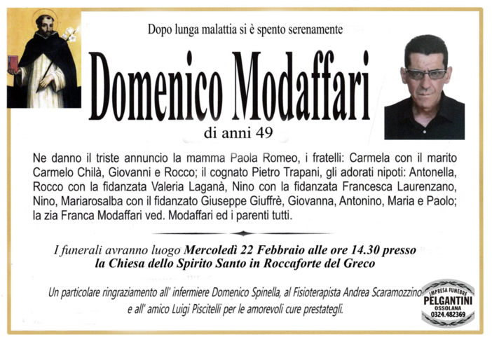 Domenico Modaffari di anni 49
