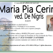Maria Pia Cerini di anni 85