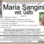 Maria Sanginiti ved. Gatto 83 anni