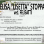 Elisa 'Lisetta' Stoppa ved. Felisatti di anni 93