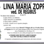 Lina Maria Zoppis ved. De Regibus di anni 94