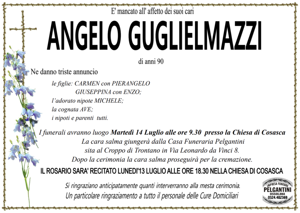 Angelo Guglielmazzi di anni 90
