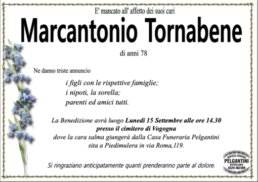 Marcantonio Tornabene di anni 78