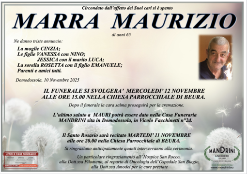 Marra Maurizio di anni 65
