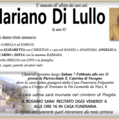 Mariano Di Lullo di anni 85