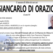 Giancarlo Di Orazio di anni 84
