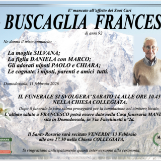 Buscaglia Francesco di anni 92