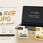 AVIF to JPG senza installare software: il metodo più rapido
