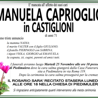 Manuela Caprioglio di anni 71