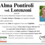 Alma Pontiroli ved. Lorenzoni di anni 86