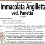 Immacolata Angilletta ved. Panetta di anni 94
