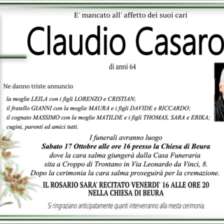 Claudio Casarotti di anni 64